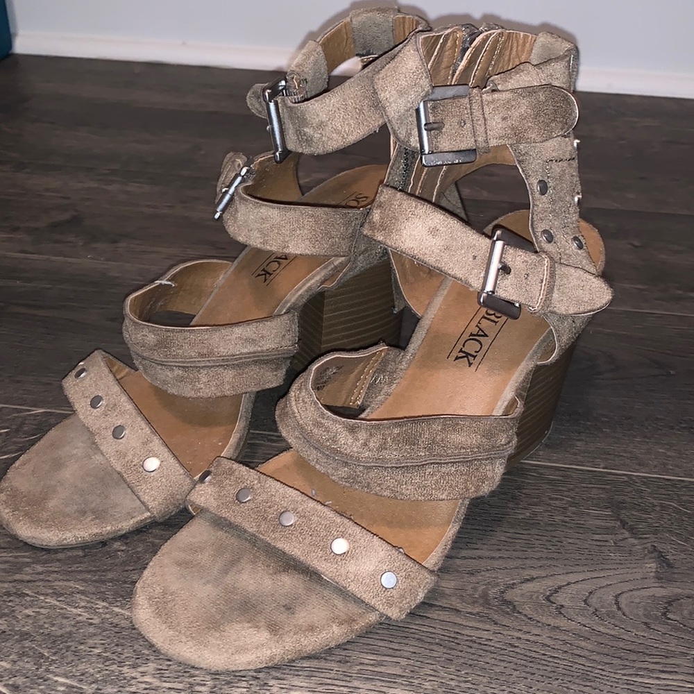 Suede heels